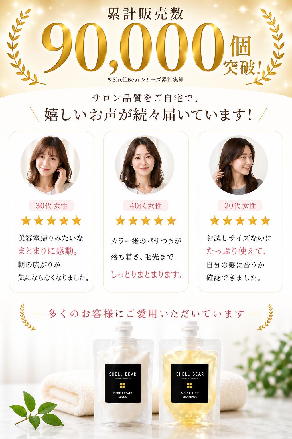 ShellBear 累計販売90,000個突破 ユーザーレビュー
