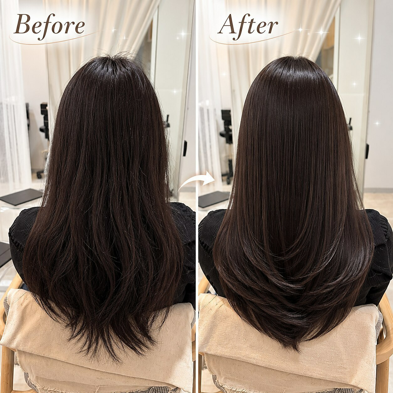 有楽町縮毛矯正 Before After 2